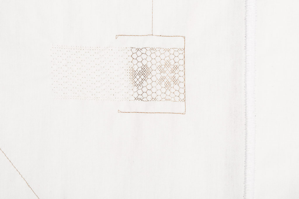 alice calm-cheveux broderie_ improvisation_constellation du dragon_détail 14_kevin buy