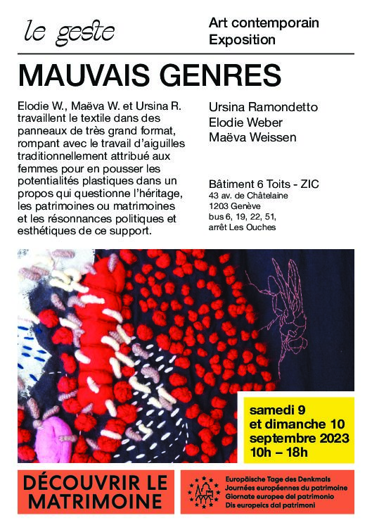 Flyer MAUVAIS GENRES 9 10 sept 23 1 pdf - Mauvais Genres - Quimper Brest