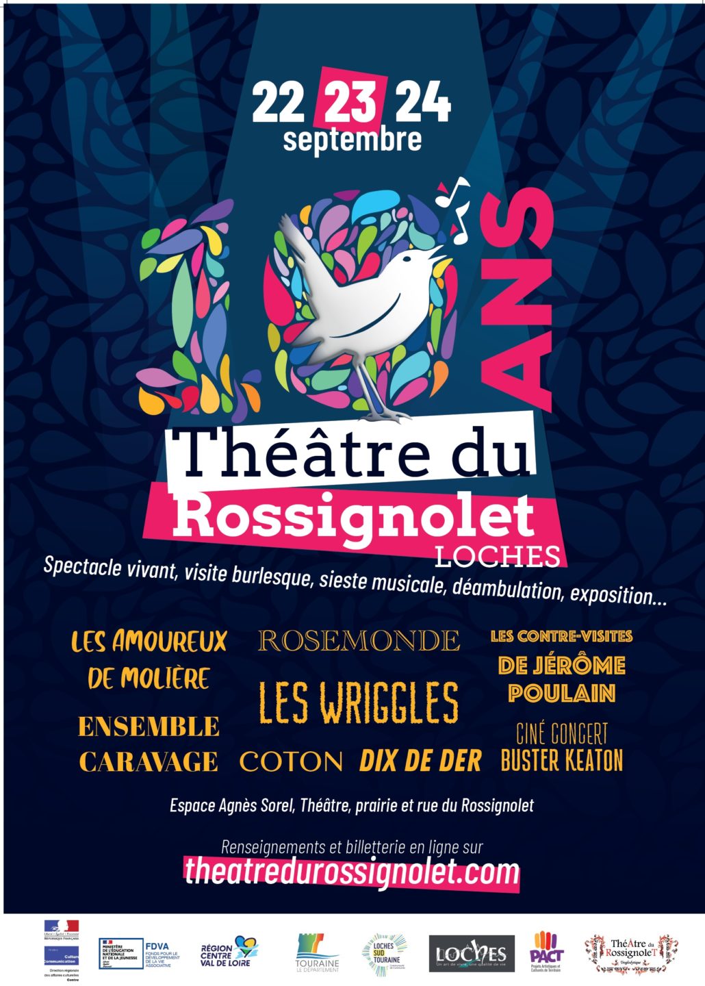 les 10 ans - Festival 10 ans du Théâtre du Rossignolet. Ville des Loches - Quimper Brest