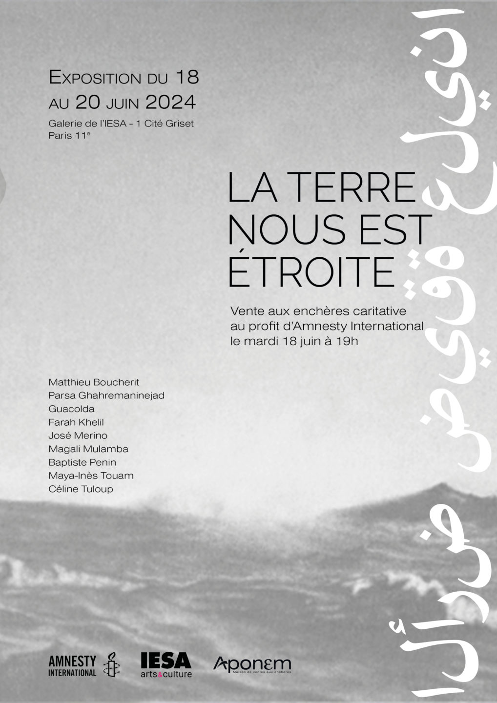 Affiche La terre nous est eitroite - La terre nous est étroite - Quimper Brest
