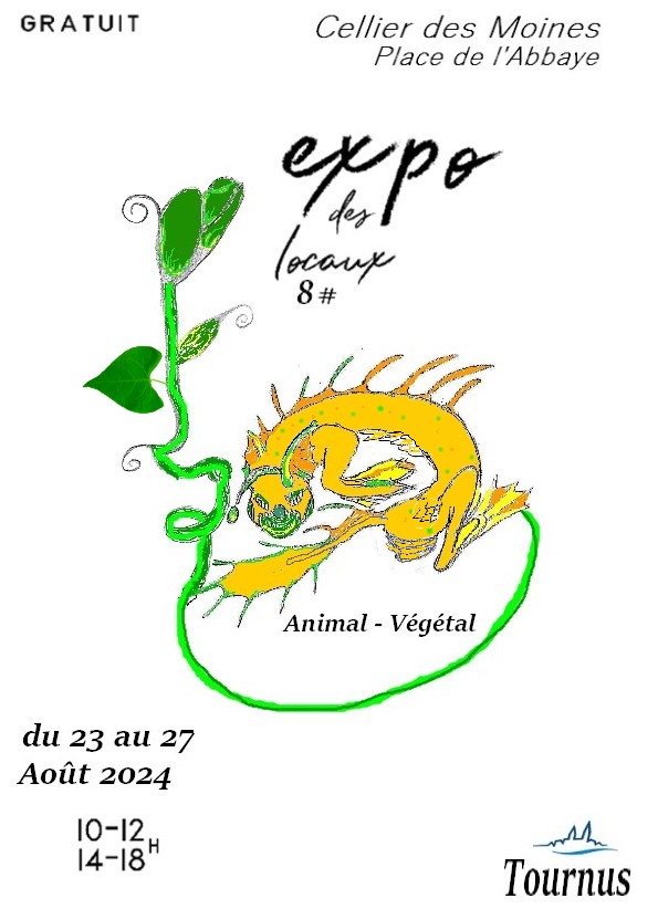 auptit bazar exposition Tournus aout 2024 affiche - Animal-Végatal - Quimper Brest