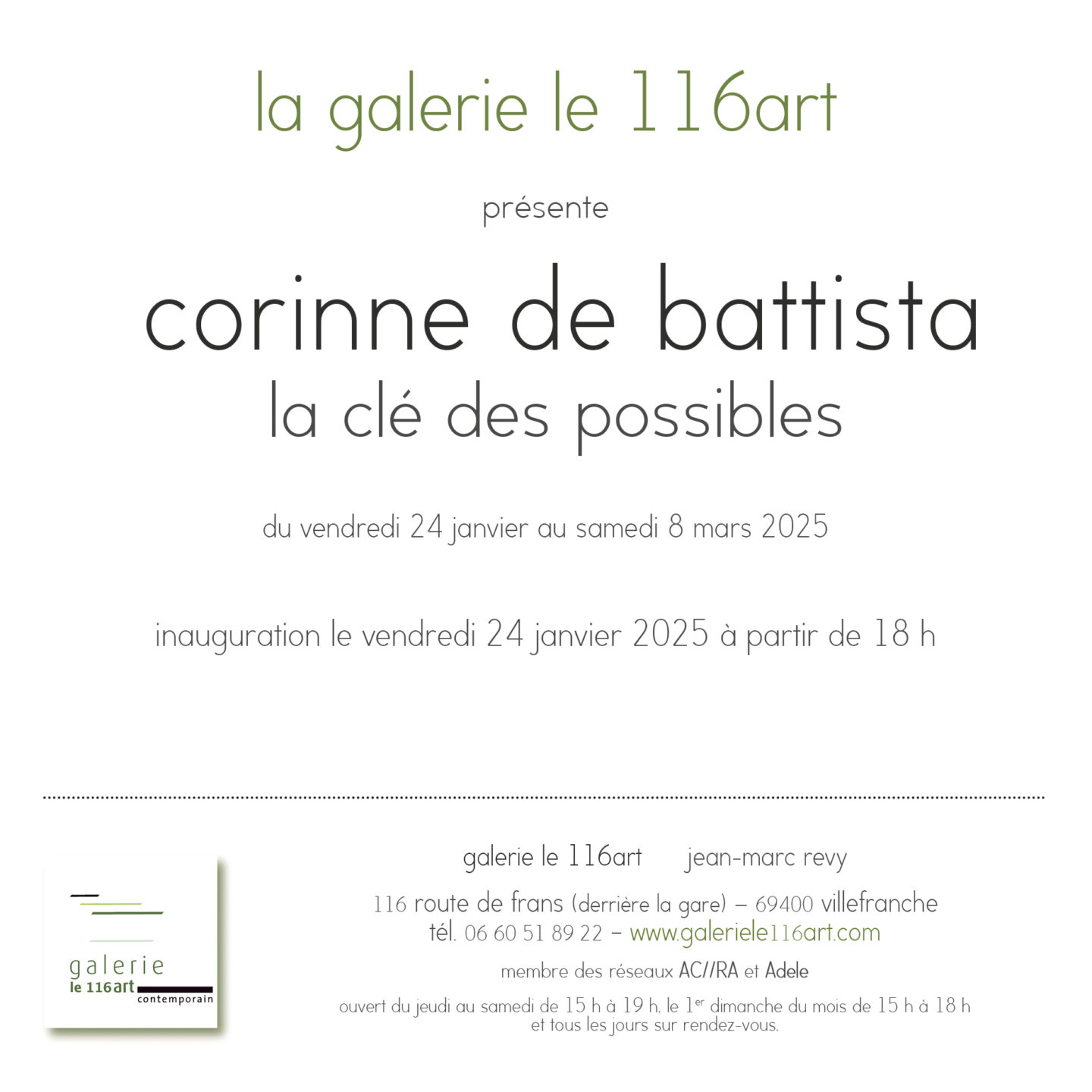 116 corinne de battista1 - Exposition personnelle à la galerie le 116 Art - Quimper Brest