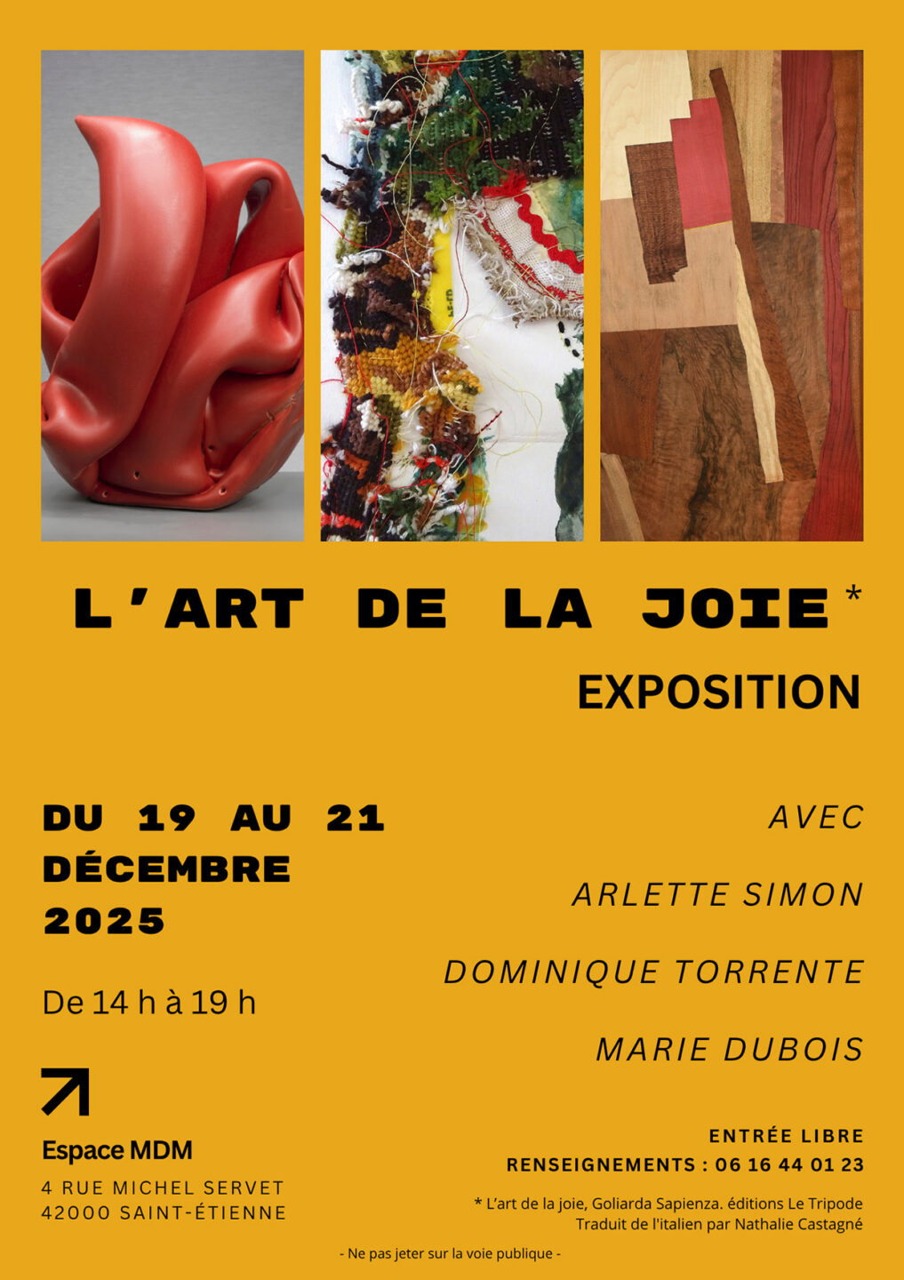 Flyer format A5 art de la joie decembre 25 - Accueil - Quimper Brest