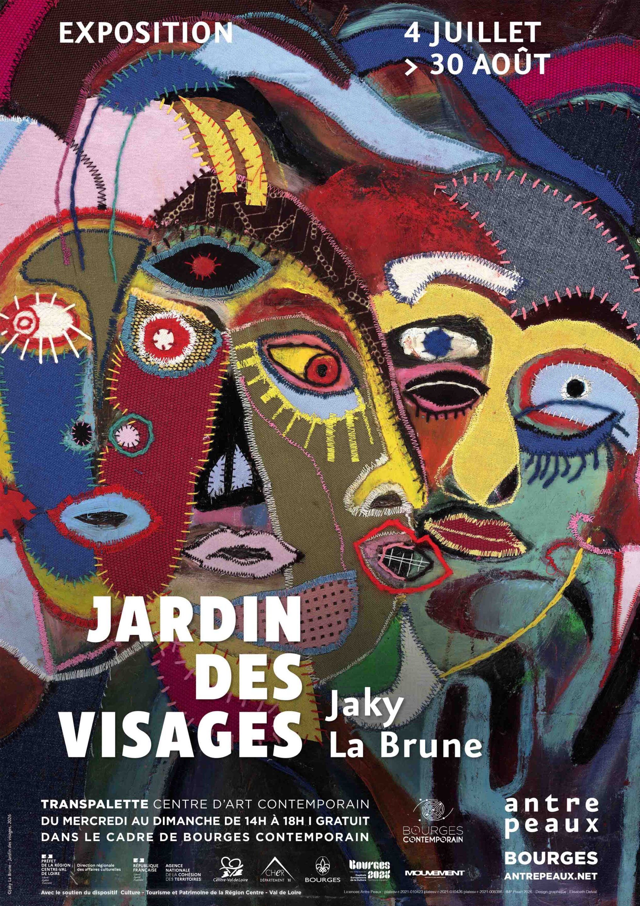 Jaky La Brune affiche expo Jardin des visages site scaled - Accueil - Quimper Brest Jaky La Brune affiche expo Jardin des visages site scaled - Accueil - Quimper Brest